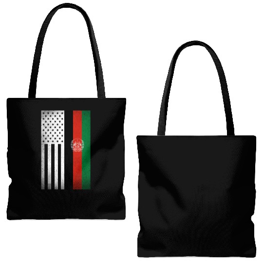 Afghanistan Design for proud Afghan Americans Tote Bags (AOP)