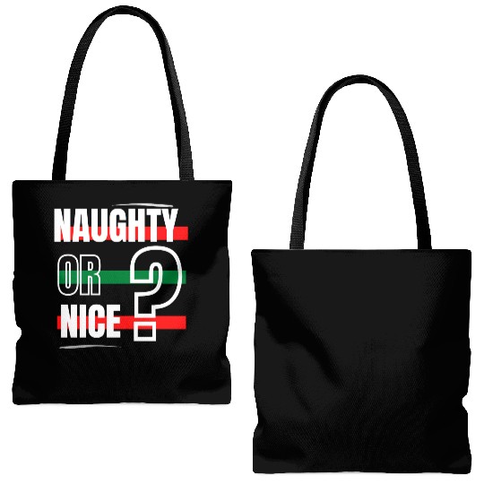 Naughty or Nice? Tote Bags (AOP)