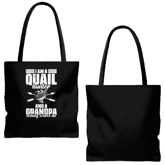 Funny Quail Hunting Hobby For Bobwhite Quail Tote Bags (AOP)