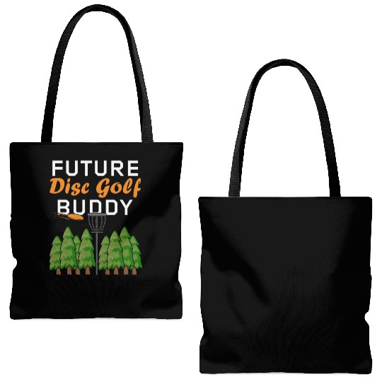 Future Disc Golf Buddy Frisbee Son Daughter Kids Tote Bags (AOP)