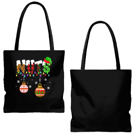 Funny Chest Nuts Couples Christmas Chestnuts Xmas Tote Bags (AOP)