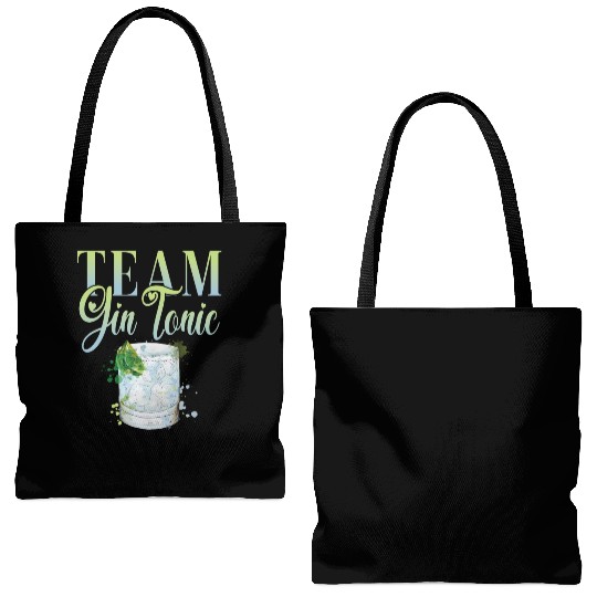 Team Gin Tonic Cocktail for Bartender Tote Bags (AOP)