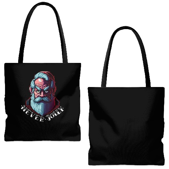 Grumpy Santa Tote Bags (AOP)