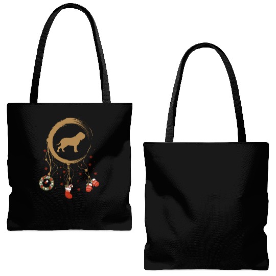 dog dreamcatcher Christmas Neapolitan Mastiff Tote Bags (AOP)