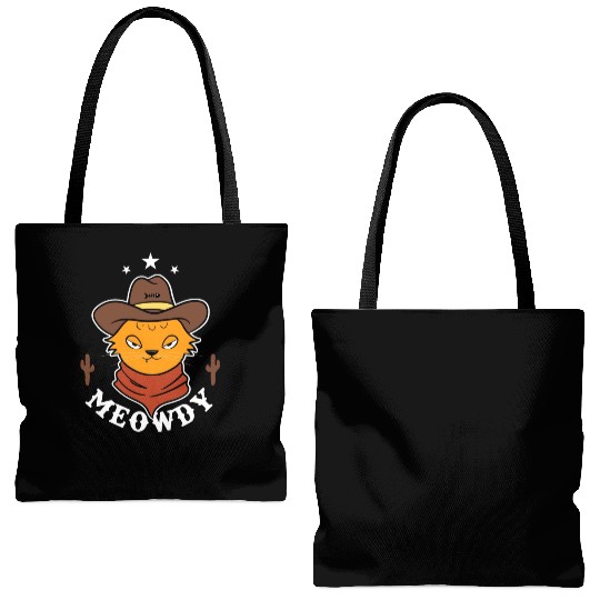 Meowdy Tote Bags (AOP)