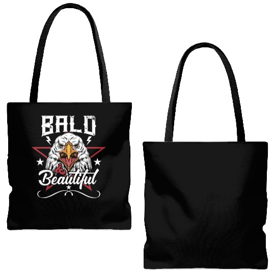 Bald and Beautiful Tote Bags (AOP)