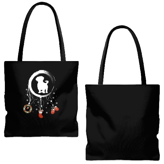 dog dreamcatcher Christmas Shih Tzu Tote Bags (AOP)