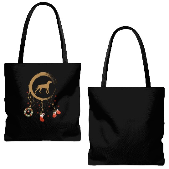 dog dreamcatcher Christmas Weimaraner Tote Bags (AOP)