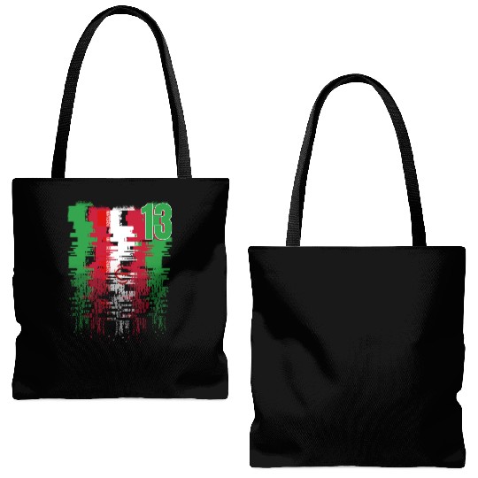 Iran Soccer team Jerseys Iran team 2022 number 13 Tote Bags (AOP)