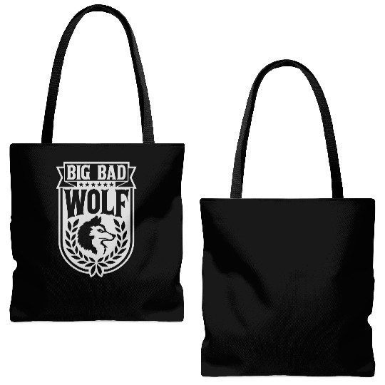 big bad wolf quote Tote Bags (AOP)