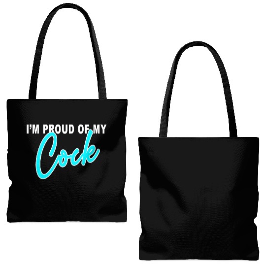 I m proud of my cock Tote Bags (AOP)