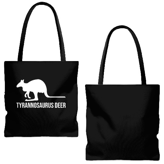 Funny Kangaroo Tyrannosaurus Deer Tote Bags (AOP)