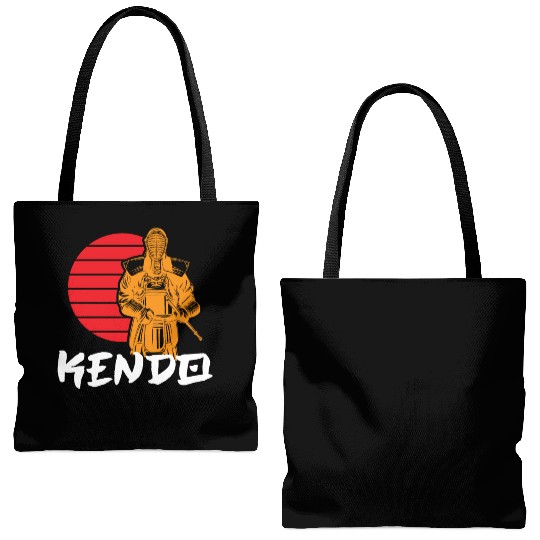 kendo japan samurai karate kenjutsu martial arts Tote Bags (AOP)