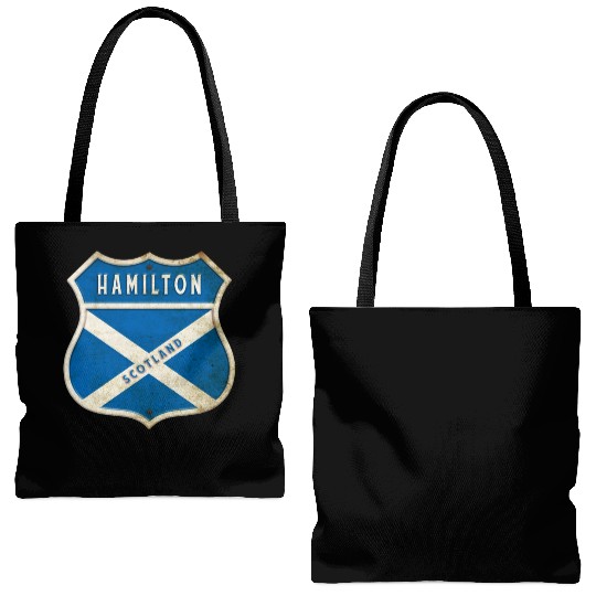 Hamilton Scotland coat of arms flag design Tote Bags (AOP)