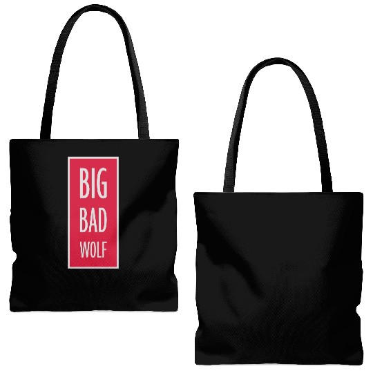 big bad wolf quote Tote Bags (AOP)