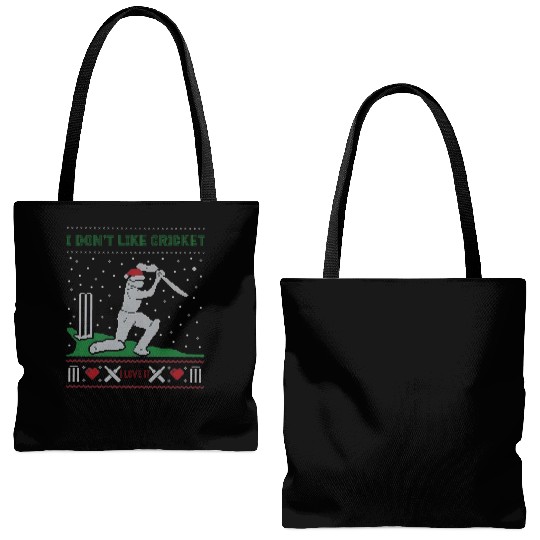 Cricket Is My Love:I Don’t Like Cricket I Love It Tote Bags (AOP)
