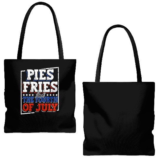 Pies Fries And The Fourth of July Independence Tote Bags (AOP)