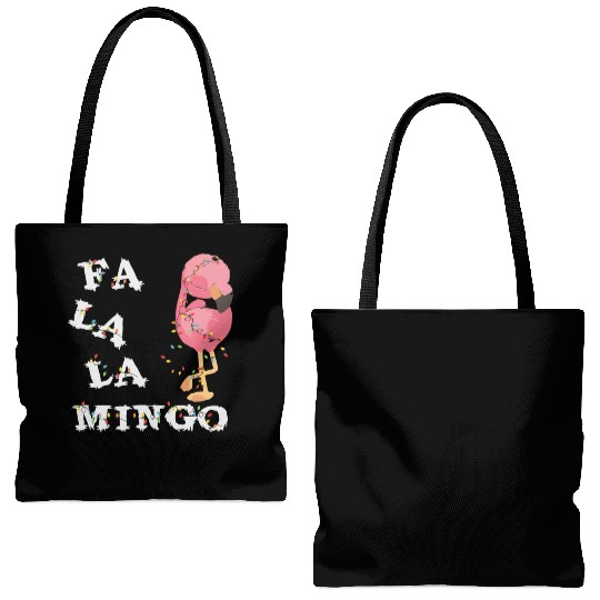 Fa La La Flamingo Family Christmas Tote Bags (AOP)