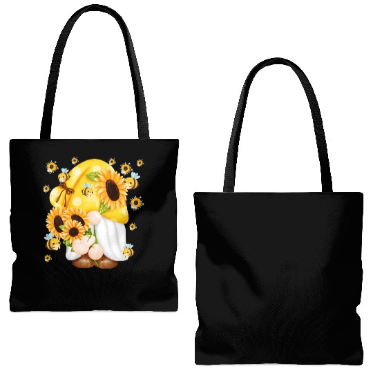Sunflower Gnome With Bee Tote Bags (AOP)