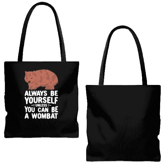 Native Australian Animal Lovers Cute Wombat Tote Bags (AOP)