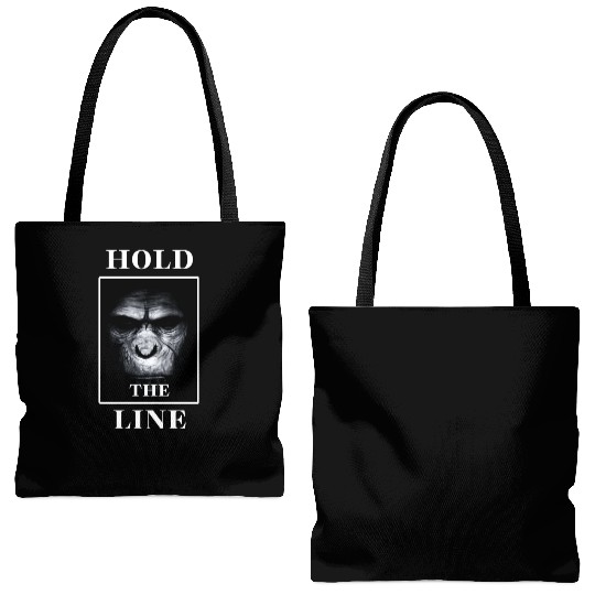 APE Monkey Face "Hold the Line" Tote Bags (AOP)