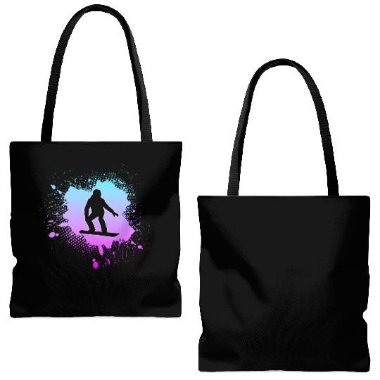 snowboarding Tote Bags (AOP)