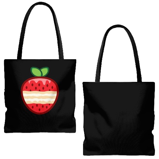 strawberry shortcake funny Tote Bags (AOP)