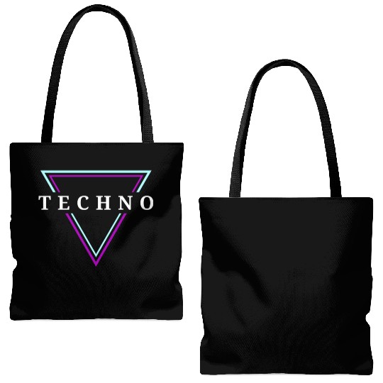 Techno House Party EDM Festival Goa Electro Rave Tote Bags (AOP)