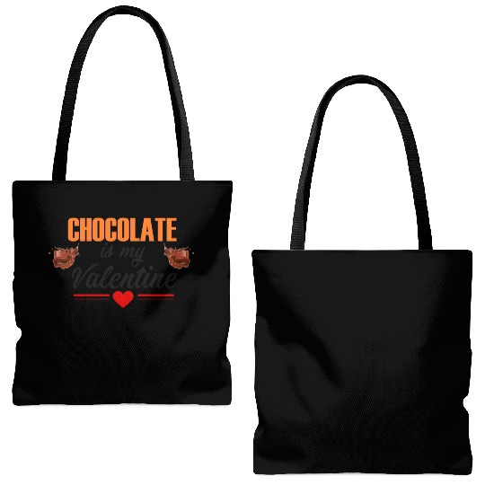chocolate is my valentines Tote Bags (AOP)