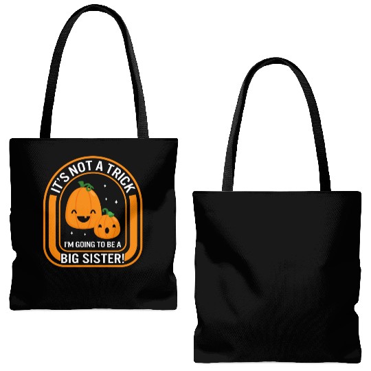 Halloween Tote Bags (AOP), I'm Going To Be A Big Sister