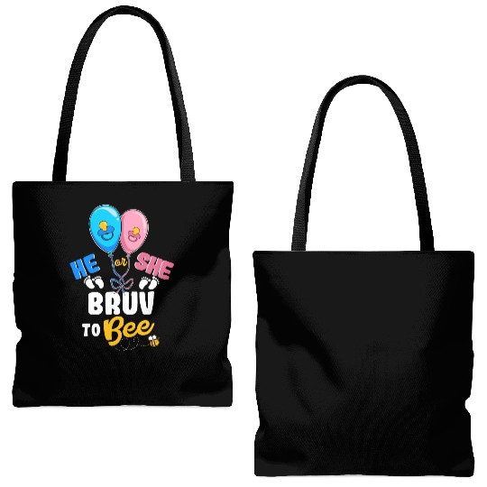 He or She Bruv To Bee Best Brother Ever Big Bro Tote Bags (AOP)