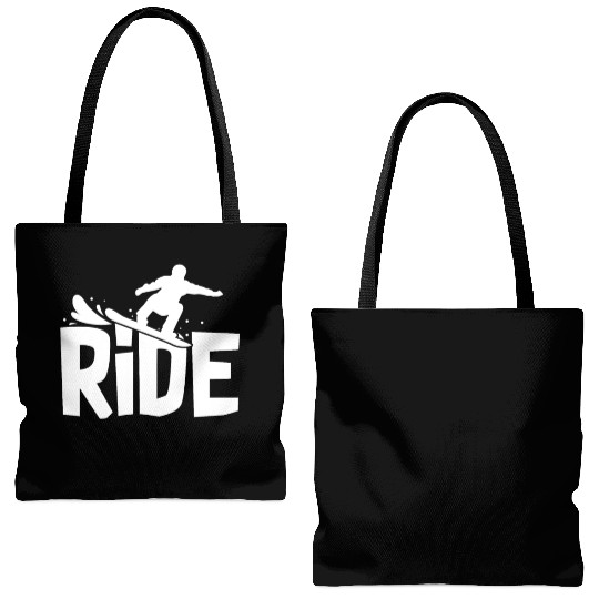 Ride Snowboarding Tote Bags (AOP)