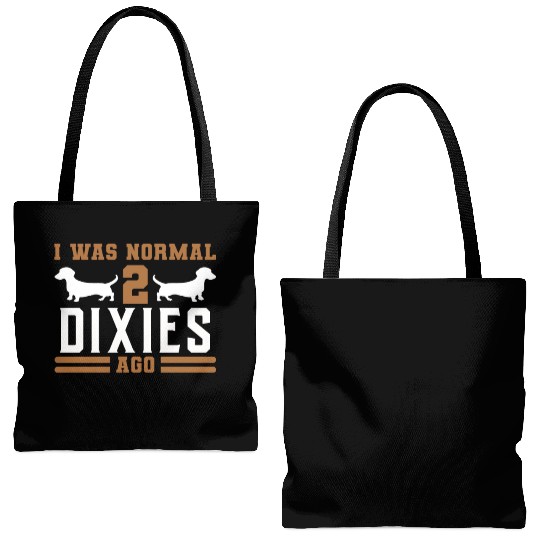 Dachshund Gift Dixie Wiener Doxie Dackel Tote Bags (AOP)