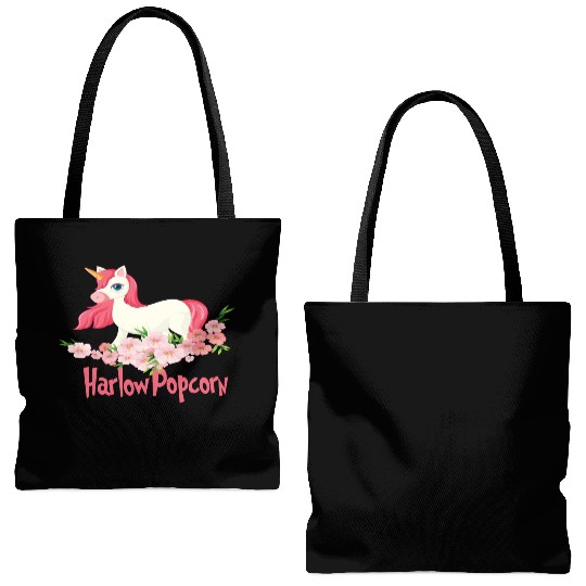 Harlow And Popcorn Merch Popcorn The Pony Tote Bags (AOP)