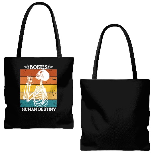 Human Bones Tote Bags (AOP)