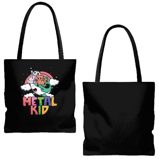 Shark Unicorn Panda Cat Love Music Rock Metal Kid Tote Bags (AOP)