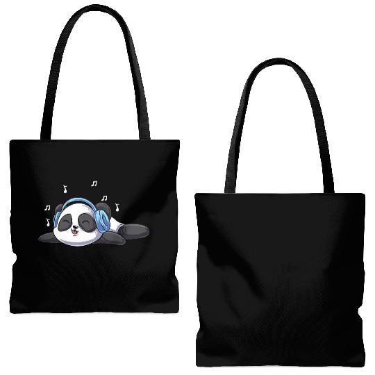 K-pop Panda kawaii Panda bear korean music Animal Tote Bags (AOP)