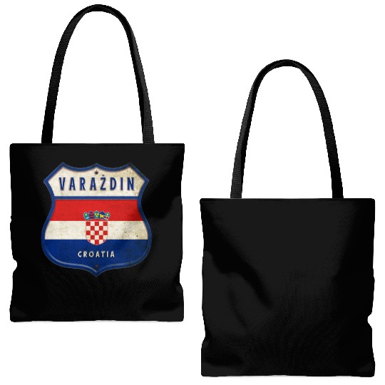 Varaždin Croatia flag coat of arms design Tote Bags (AOP)