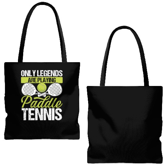 Paddle Tennis Player Match Only Legends Balls Tote Bags (AOP)