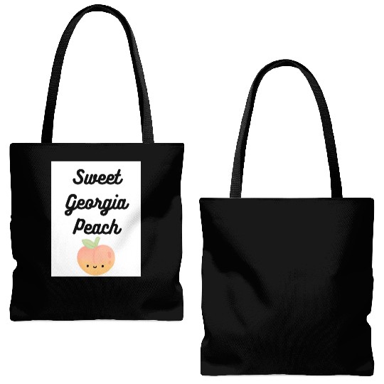 Sweet Georgia Peach Tote Bags (AOP)