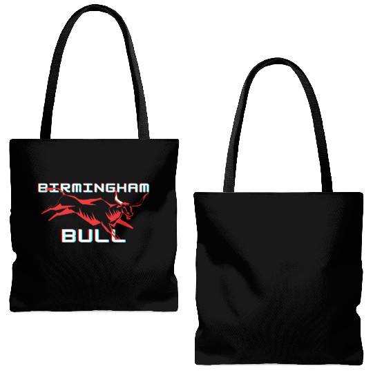 Birmingham bull Tote Bags (AOP)