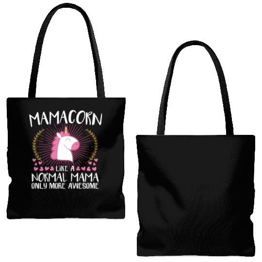 Mamacorn mom unicorn mothers day baby family kid Tote Bags (AOP)