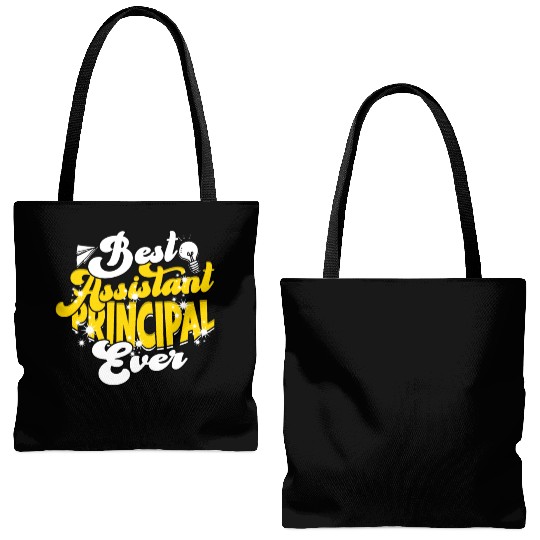 Assistant Principal Back School Teacher Principal Tote Bags (AOP)