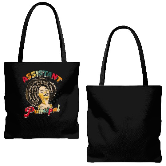 Assistant Principal Back School Teacher Principal Tote Bags (AOP)