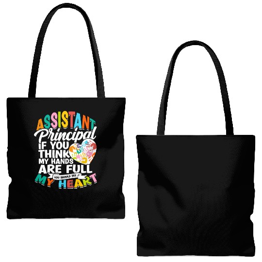 Assistant Principal Back School Teacher Principal Tote Bags (AOP)