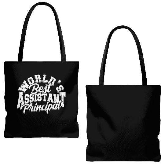 Assistant Principal Back School Teacher Principal Tote Bags (AOP)