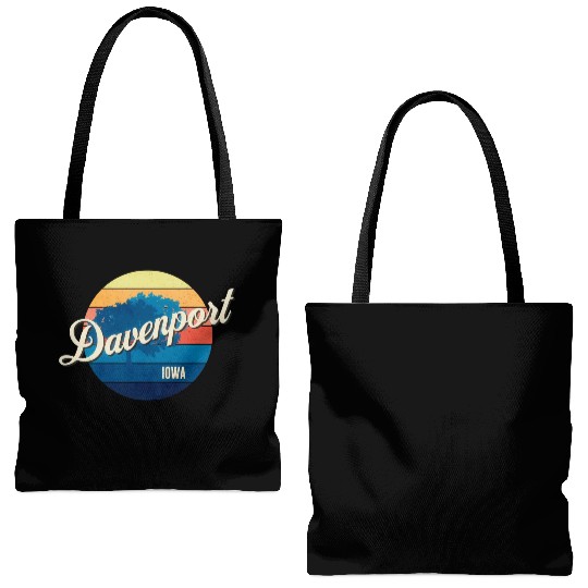 Davenport - Iowa Tote Bags (AOP)