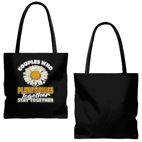 Daisy Gardening Couple Tote Bags (AOP)