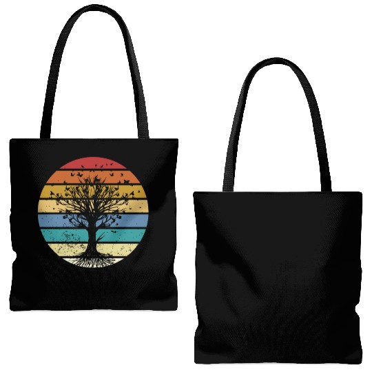 Butterfly Tree Beautiful Animal Butterflies Tree Tote Bags (AOP)