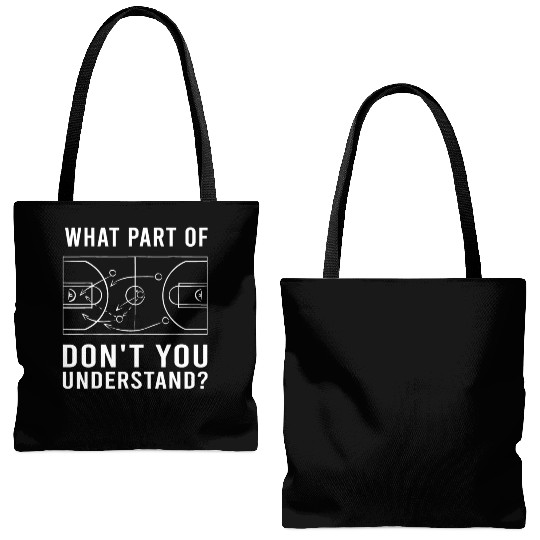 Funny Basketball Coach For Men Women Tactic Diagra Tote Bags (AOP)